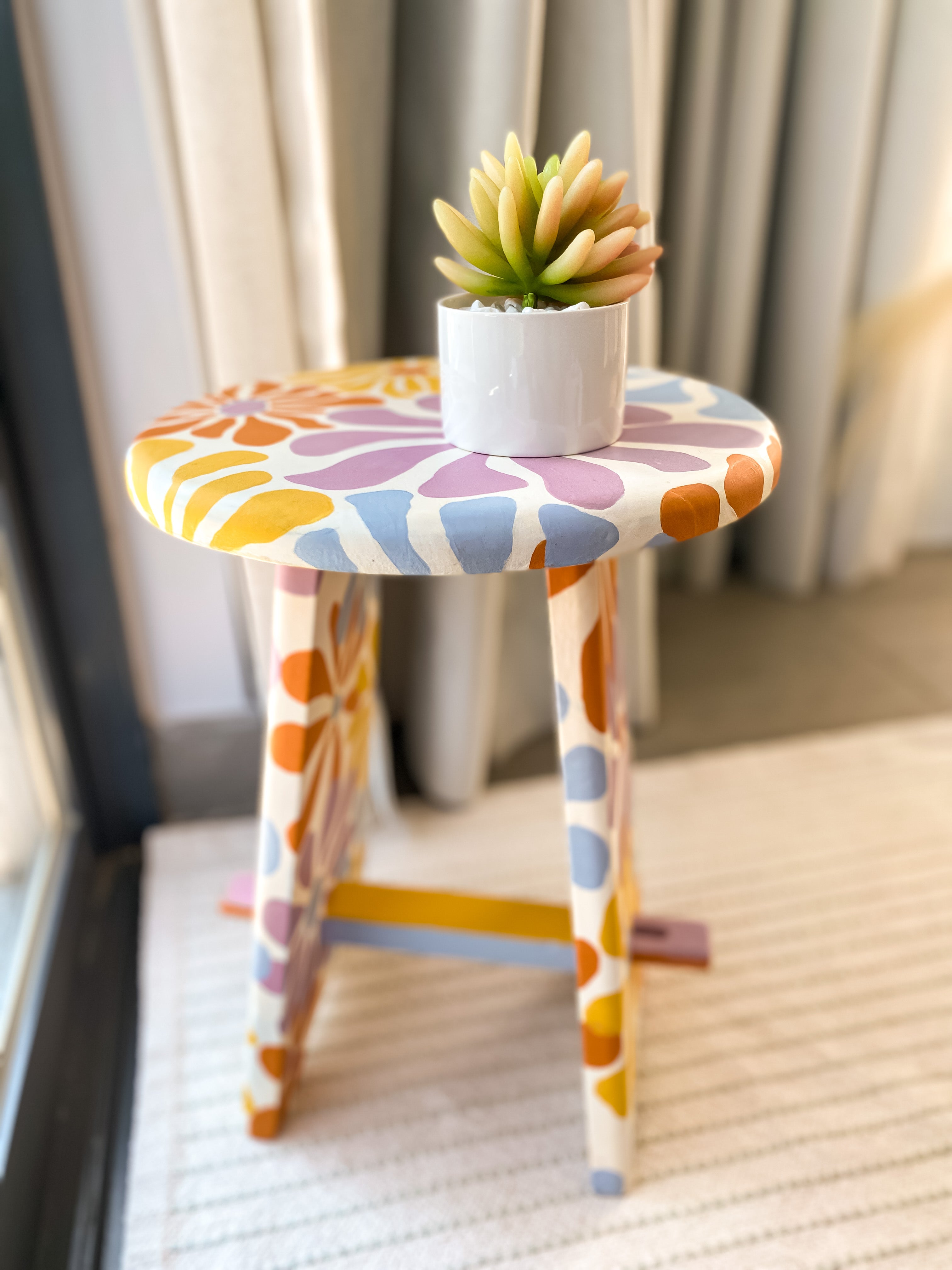 Flower Power Stool