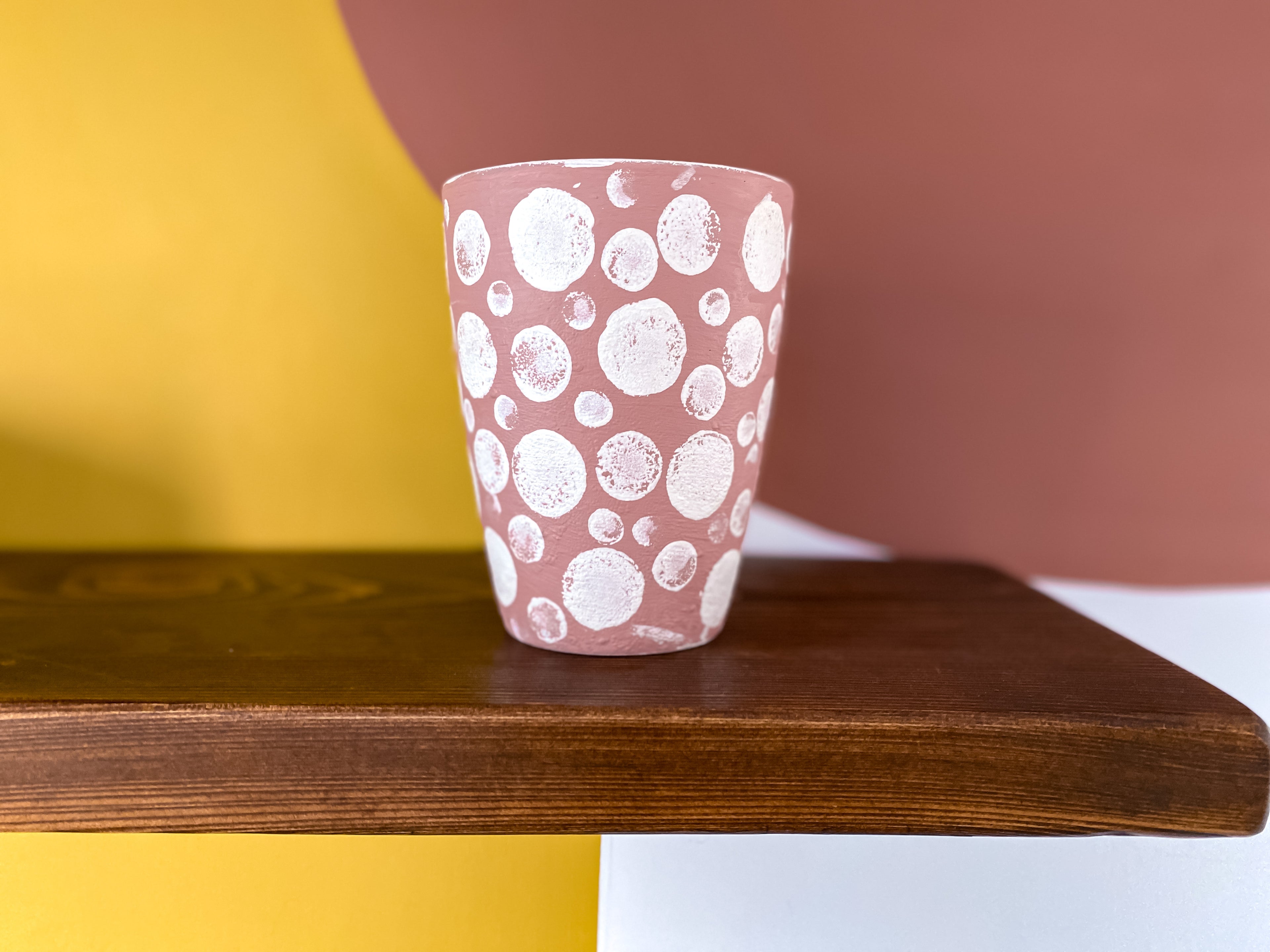 Dotty Pink Pot